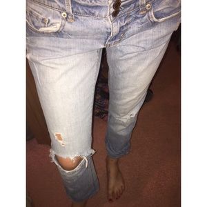 American Eagle Ripped Mom Jeans